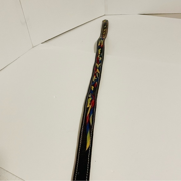 Gorgeous Unisex Belt -- Embroidered Colorful Rainbow Yard - Picture 6 of 9